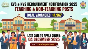kvs nvs recruitment 2025 notification