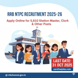 RRB NTPC Recruitment 2025 Apply Online for 5810 Posts